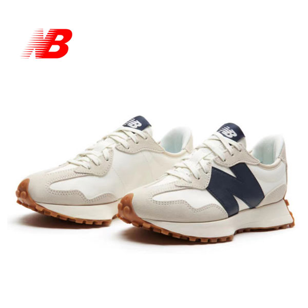 New Balance 327奶茶色 側面