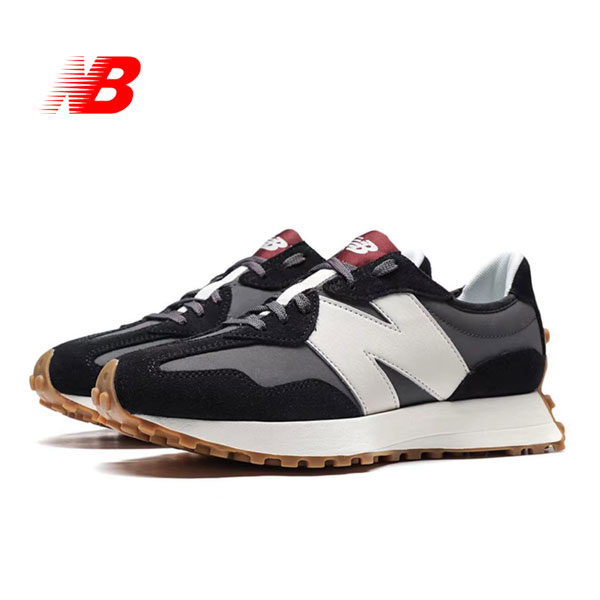 New Balance 327灰黑 側面