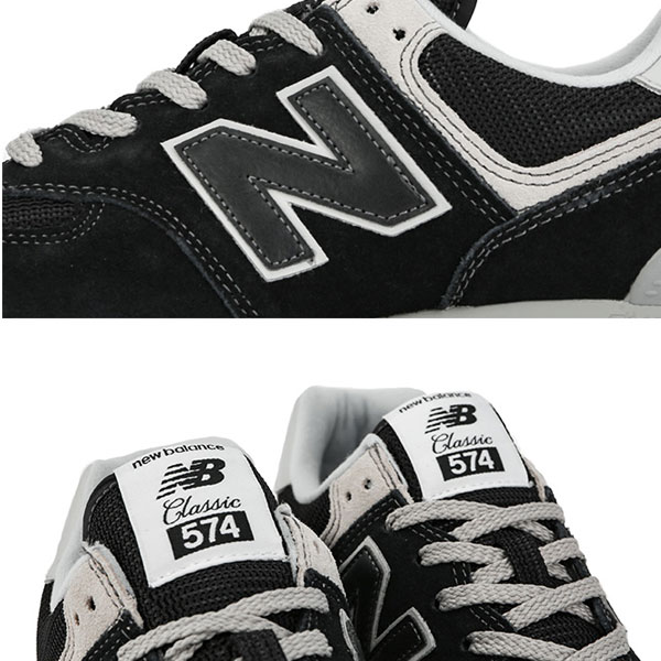 New Balance 574 黑 鞋帶