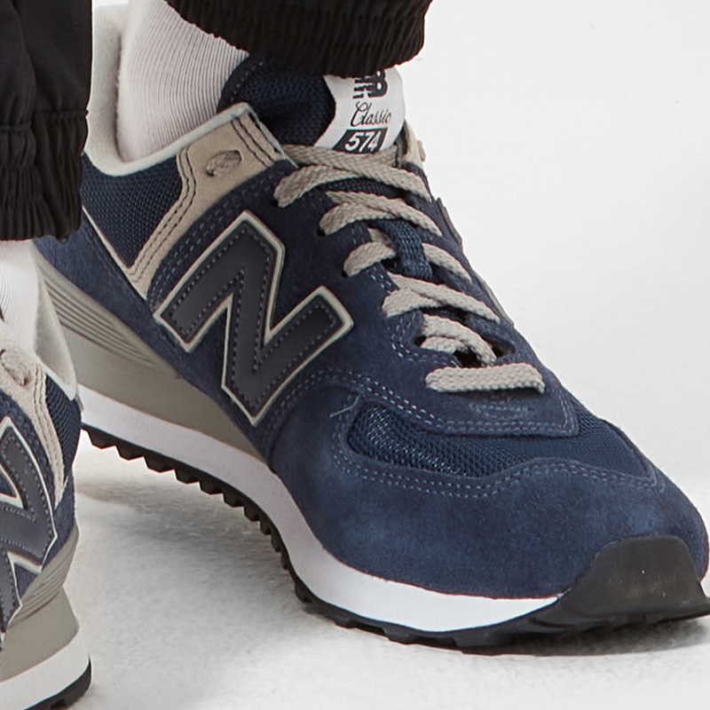 New Balance 574 藍 鞋頭