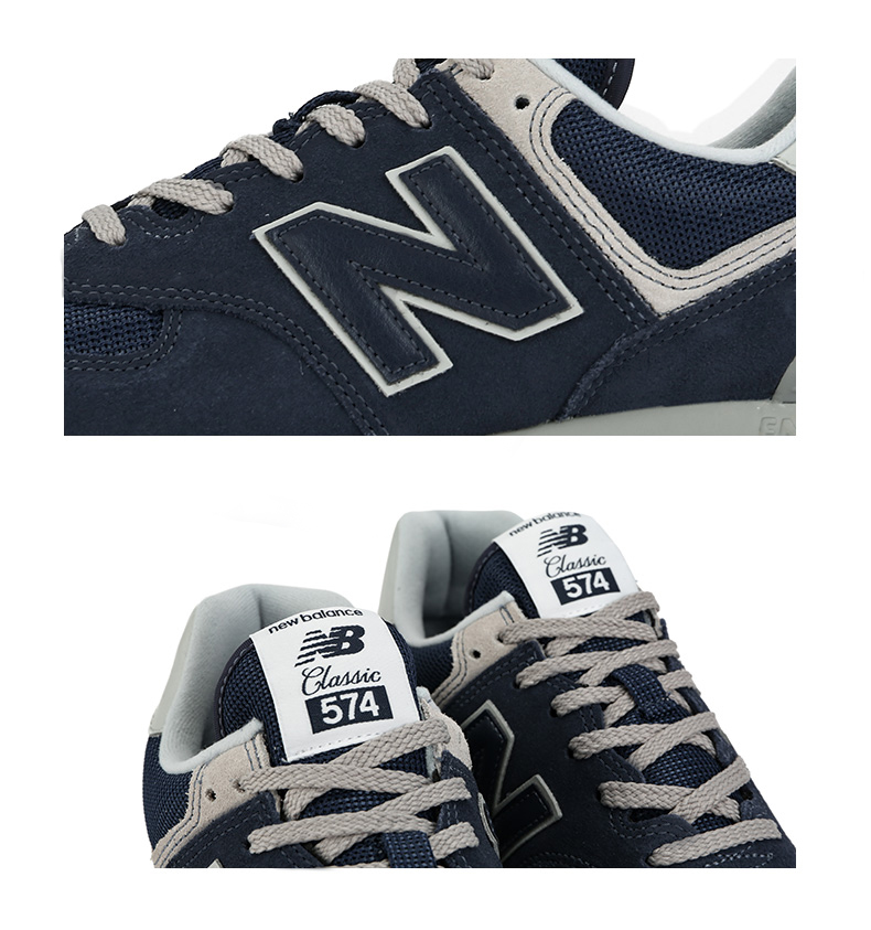  New Balance 574 藍 鞋舌